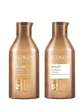 Redken All Soft Moisturizing Shampoo & Conditioner Set- For Dry, Brittle Hair